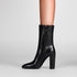 ELEGANTE DAMEN-STIEFELETTEN BIS ZUR WADENMITTE MIT STEINMUSTER